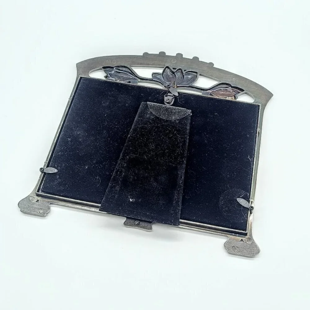 Vintage Weston Gallery Antique Floral Pewter Picture Frame